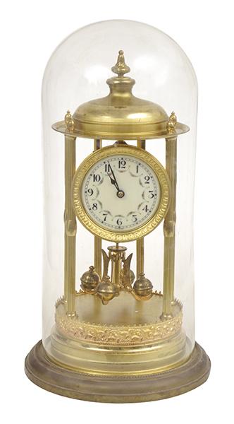 Appraisal: A SUBSTANTIAL 'BANDSTAND' ANNIVERSARY CLOCK WITH DOME cm total height