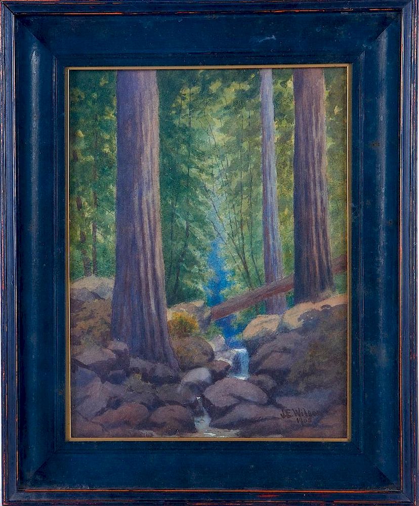 Appraisal: Artist J E Wilson Artist J E Wilson Title Redwood