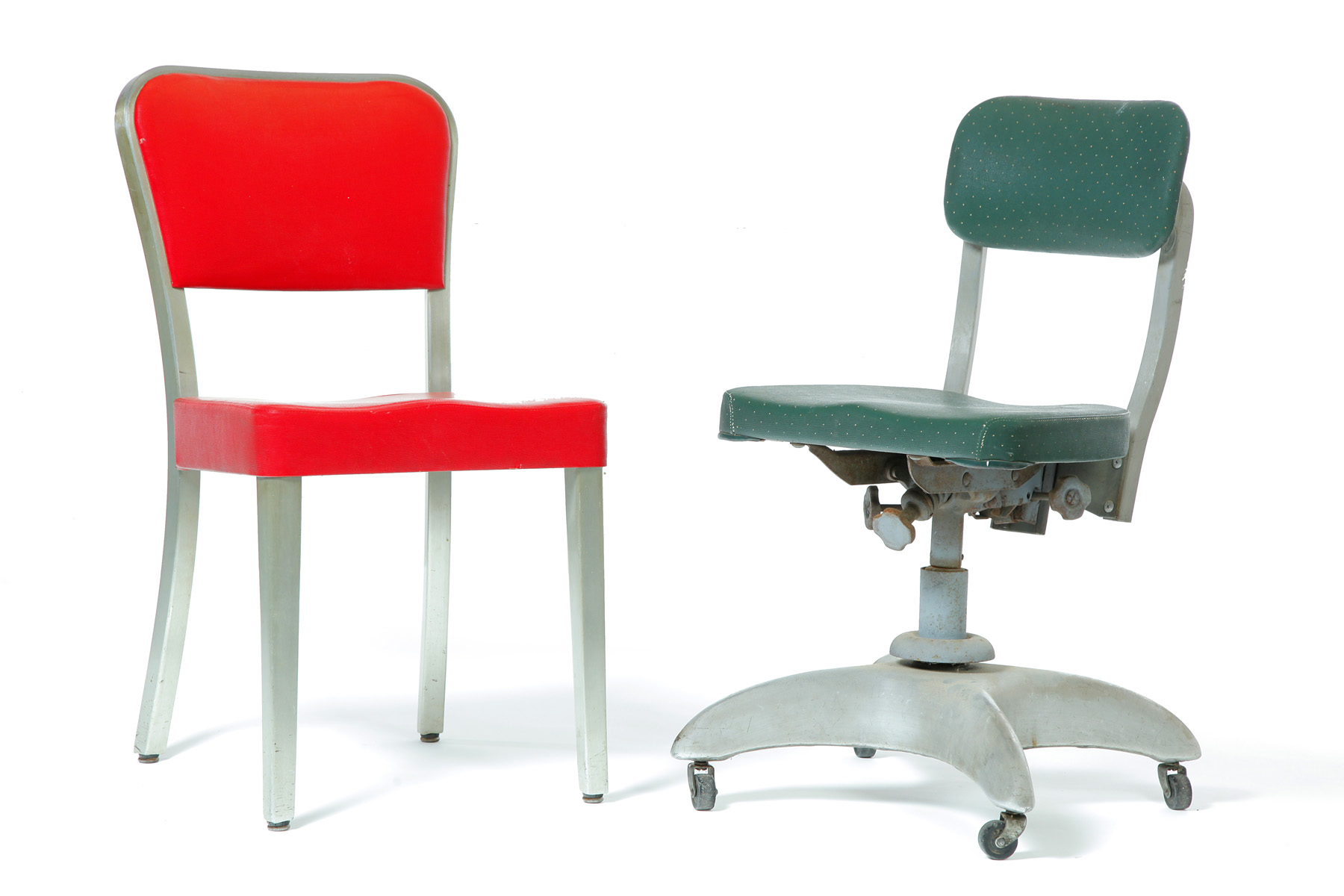 Appraisal: TWO GENERAL FIRE-PROOFING GOODFORM CHAIRS Youngstown Ohio mid th century