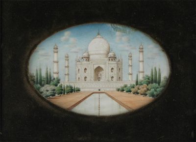 Appraisal: Indian School th Century The Taj Mahal x cm x