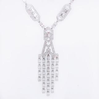 Appraisal: Art Deco style Approx Carat Baguette and Round Brilliant Cut