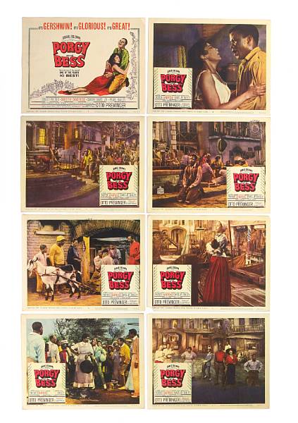 Appraisal: Porgy and Bess Columbia complete set of lobby cards condition