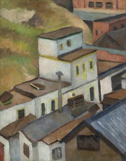 Appraisal: Otis Oldfield ''On Telegraph Hill - Greenwich and Montgomery'' rooftop