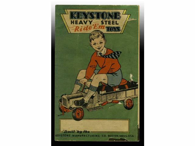 Appraisal: s Keystone Riding Toy Catalog Brochure Description Folded - W