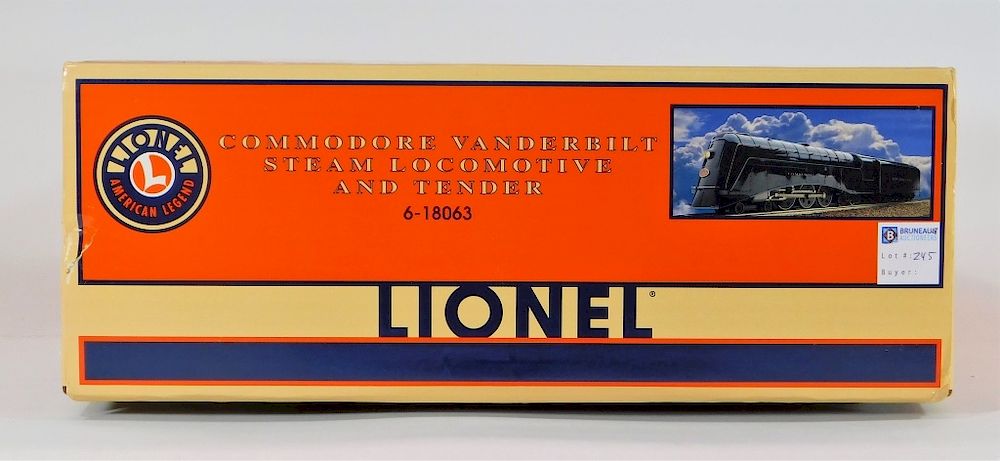 Appraisal: Lionel Commodore Vanderbilt Steam Locomotive Train United States Contemporary O