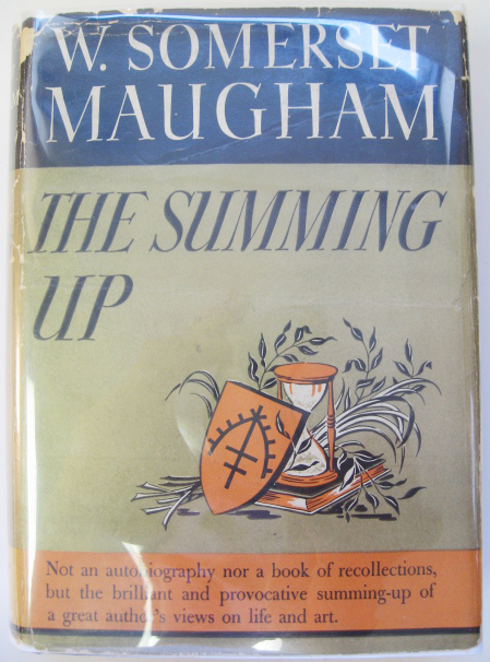 Appraisal: W Somerset Maugham The Summing Up publisher Doubleday Doran Co