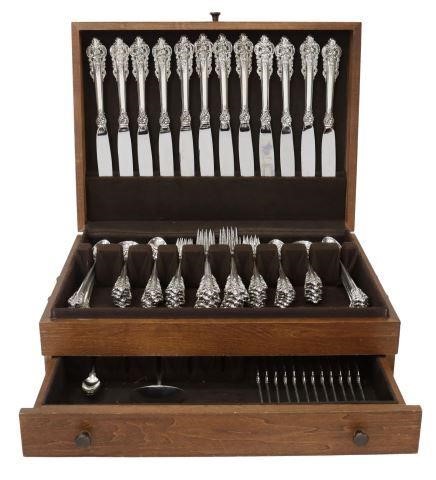 Appraisal: lot of American sterling silver flatware service Wallace Silversmiths in