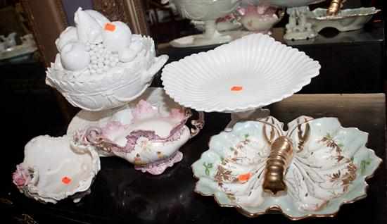 Appraisal: Continental style soup tureen Italian compote fish dish etc Estimate