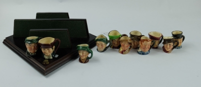 Appraisal: A set of Royal Doulton tiny character jugs Arry Arriet