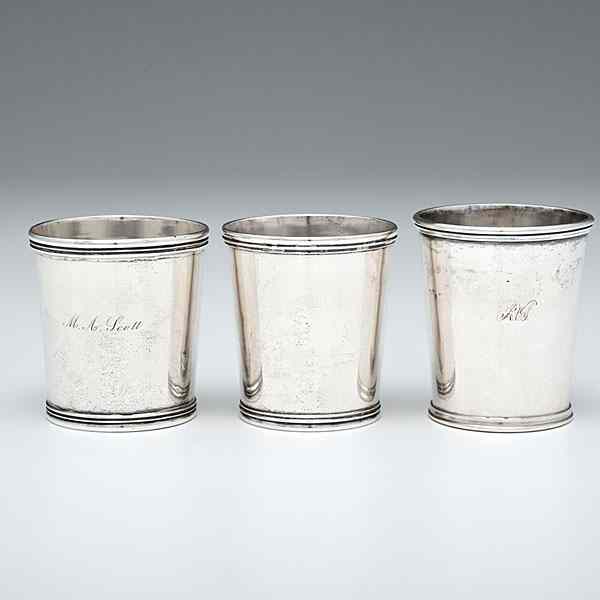 Appraisal: Cincinnati Ohio DuhmeM Silver Beakers American Cincinnati Ohio th century