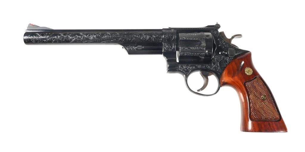 Appraisal: S W factory engraved - revolver chambered in Magnum Double