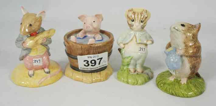 Appraisal: Beswick Beatrix Potter Figures Yock Yock in the Tub Johnny