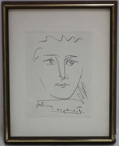 Appraisal: PABLO PICASSO - SPAIN FRANCE ETCHINGTITLED POUR ROBY PURCHASED FROM