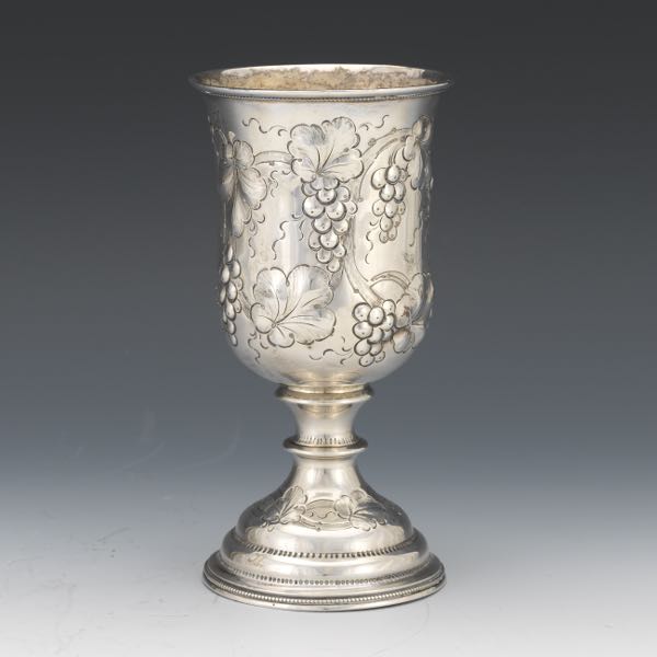 Appraisal: VICTORIAN STERLING SILVER RECOGNITION CUP DATED x Baluster form sterling