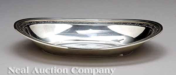 Appraisal: A Tiffany Company Sterling Silver Bread Tray c - pattern