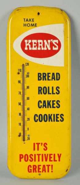 Appraisal: Tin Kern's Bread Thermometer Description s Some bends scrapes and