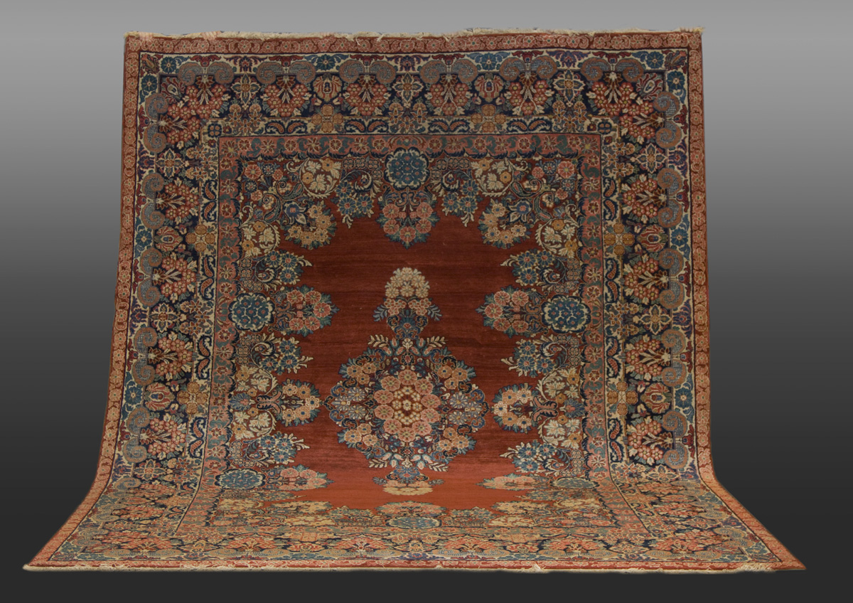 Appraisal: Room Size Sarouk Rug Very good overall cond ' x