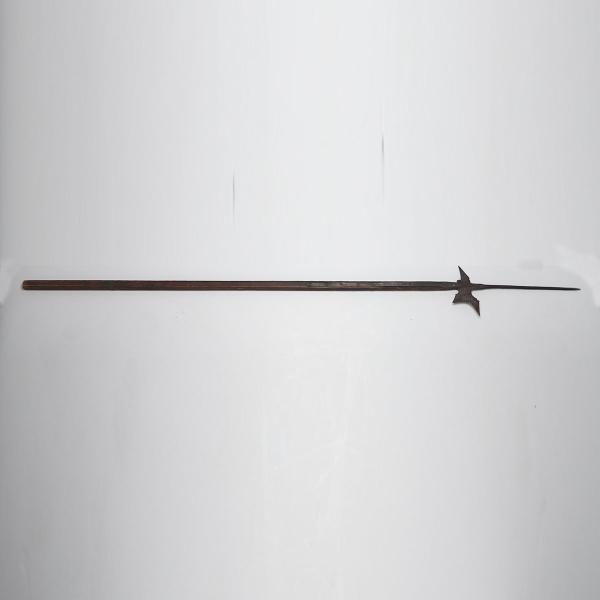 Appraisal: German Halberd c with inch spike of diamond section to