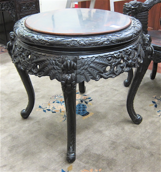 Appraisal: JAPANESE EXPORT CENTER TABLE Chinese design c having a round