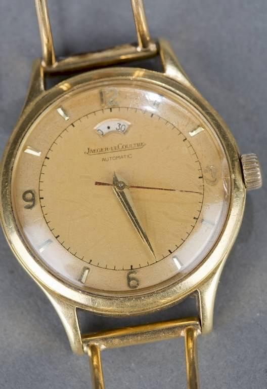 Appraisal: Men's Jager-LeCoultre with date with ladies band Men's Jager-LeCoultre with