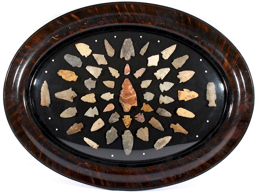 Appraisal: Pre- Historic Native American Arrowhead Collection Featured in this lot