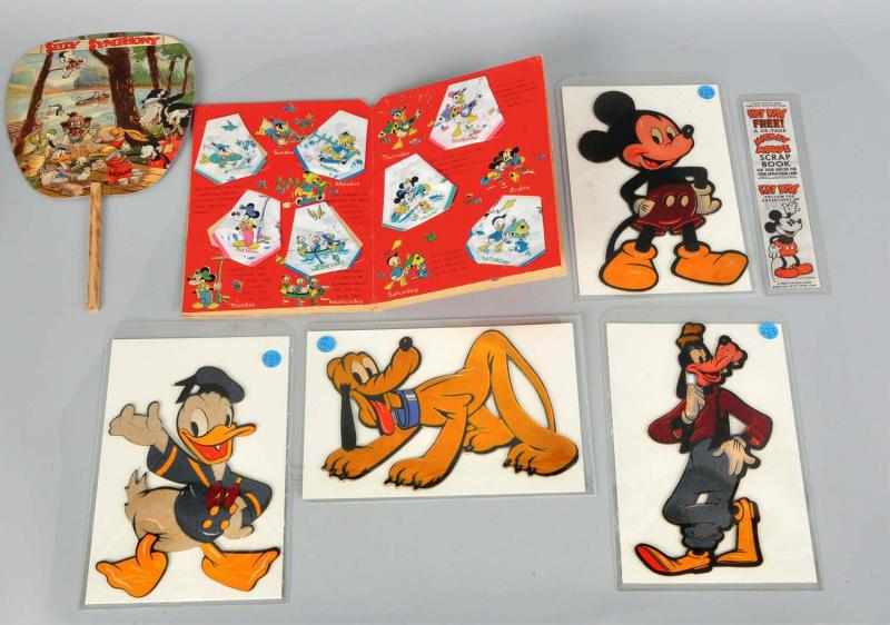 Appraisal: Lot of Disney Character Items Description Includes Silly Symphony fan