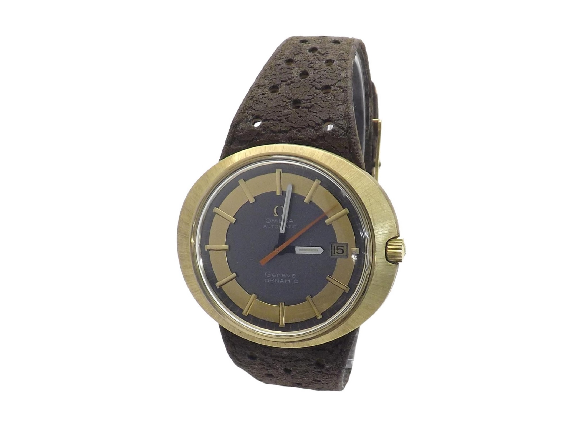 Appraisal: Omega Geneve Dynamic s automatic gold plated gentleman's wristwatch circular