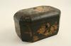 Appraisal: TEA CADDY - Early th c Chinese black lacquer tea