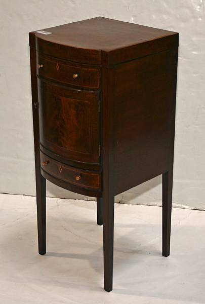 Appraisal: A Regency mahogany bow front commode first quarter th century