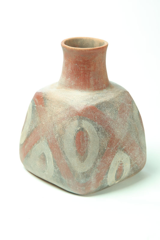 Appraisal: PREHISTORIC POTTERY WATER BOTTLE Quapaw culture ca - Cass County