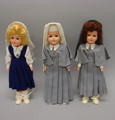 Appraisal: Lot of Unmarked HP all original Gray Nuns This is