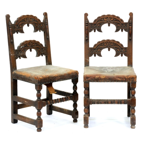 Appraisal: A pair of oak 'Derbyshire' chairs th early th c