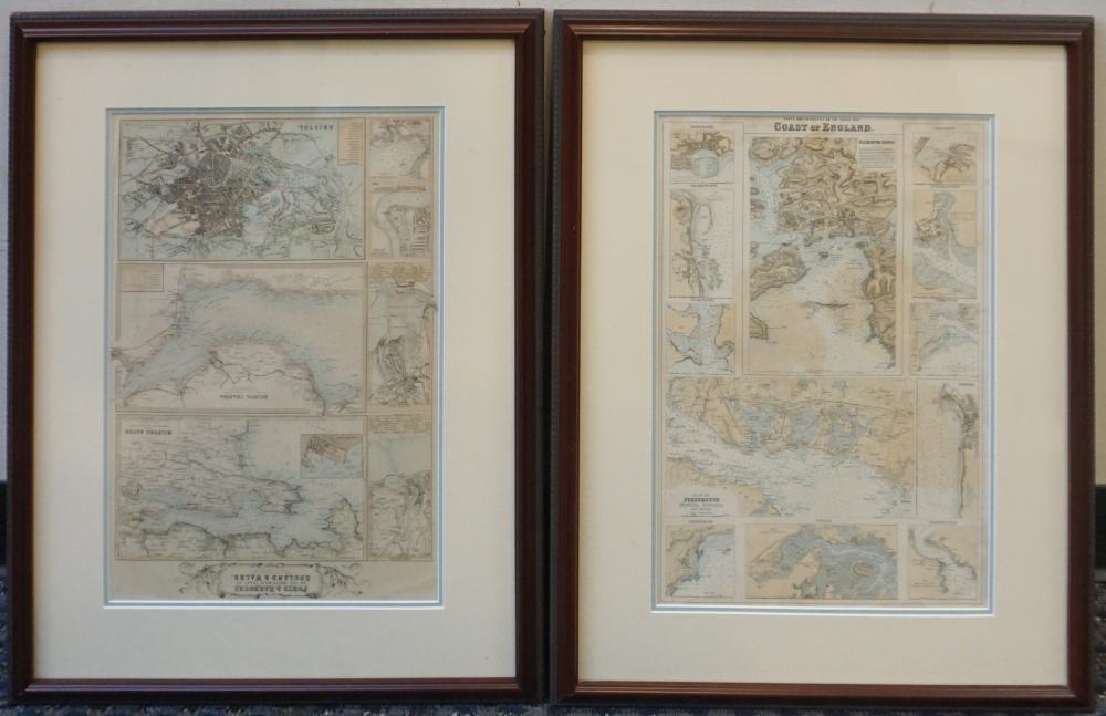 Appraisal: Two Maps of England and Wales Frame of Each x