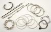 Appraisal: BRACELETS - Lot of sixteen bracelets includes seven thin bracelets