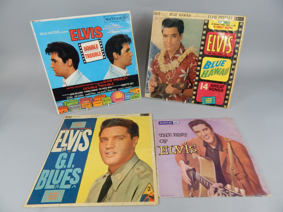 Appraisal: Four Elvis Presley records The Best of Elvis Elvis in