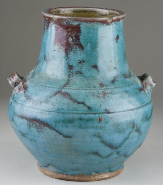 Appraisal: Jugtown NC Pottery Chinese Blue Han Vase circa s to