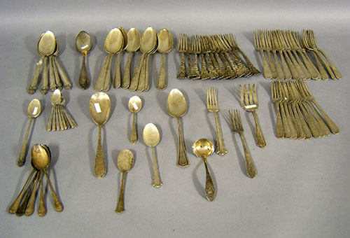 Appraisal: Group of American sterling silver flatware to include Gorham Mayflower