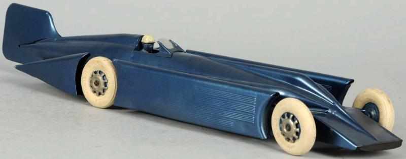 Appraisal: Pressed Steel Kingsbury Golden Arrow Race Car Toy Wind-up mechanism