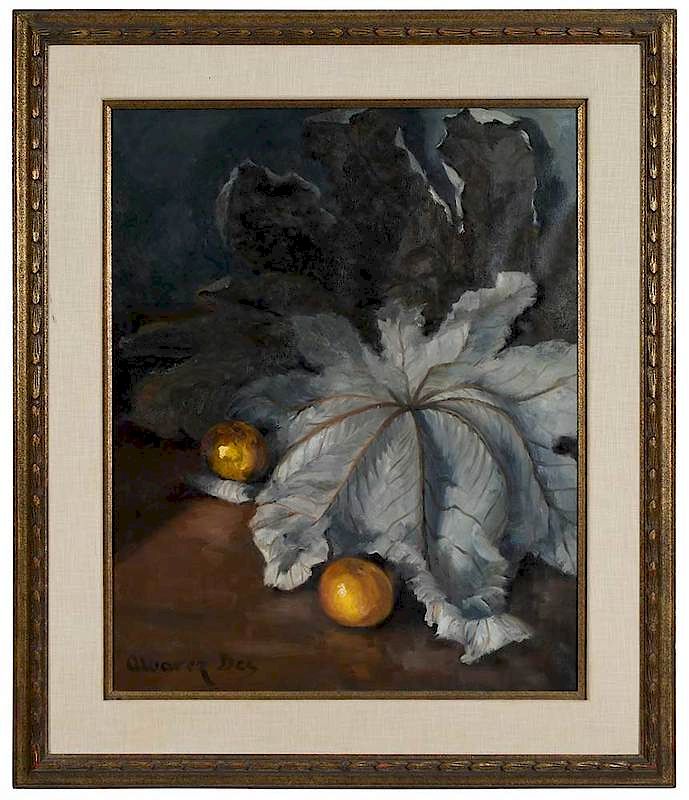 Appraisal: Federico Alvarez Des Spanish - Two Oranges signed lower left