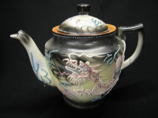 Appraisal: Japanese Moriage Dragonware Porcelain Teapot