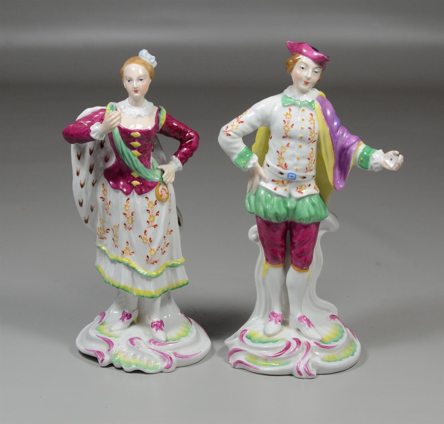 Appraisal: Pair of Copeland Spode figurines one marked Chelsea Derby Copeland