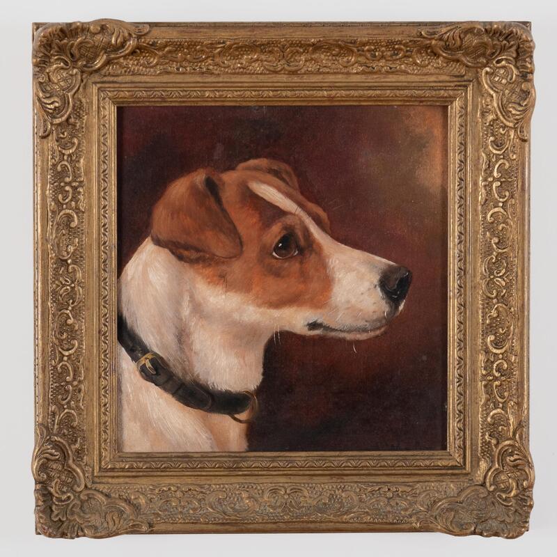 Appraisal: John Alfred Wheeler - Terrier Oil on board signed 'JA