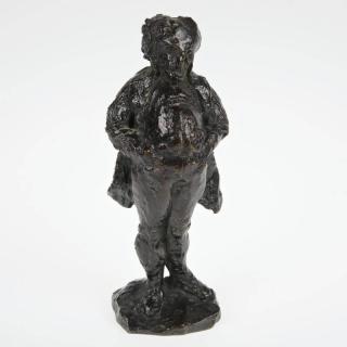 Appraisal: After Honore Daumier Standing gent in waistcoat bronze with dark