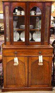 Appraisal: George III step-back cupboard first quarter th century executed in