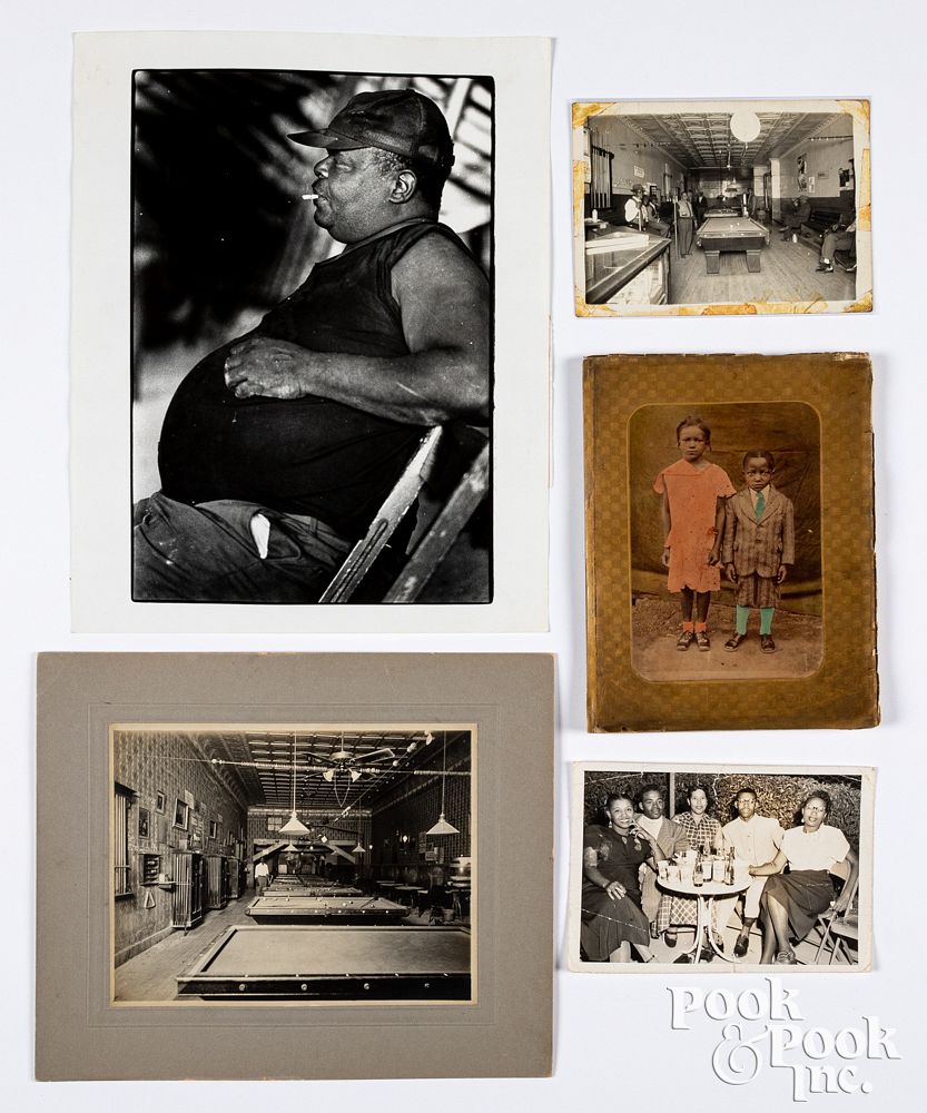 Appraisal: Six Black Americana photographs Six Black Americana photographs to include