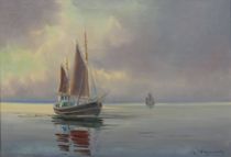 Appraisal: Unknown Artist Continental circa mid th Century Calm Waters Oil