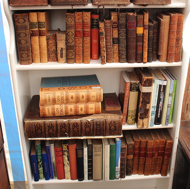 Appraisal: A QUANTITY OF VARIOUS BOOKS some modern some leather bound