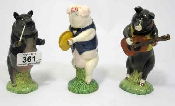 Appraisal: Beswick Figures from the Pig Prom Series John PP Andrew