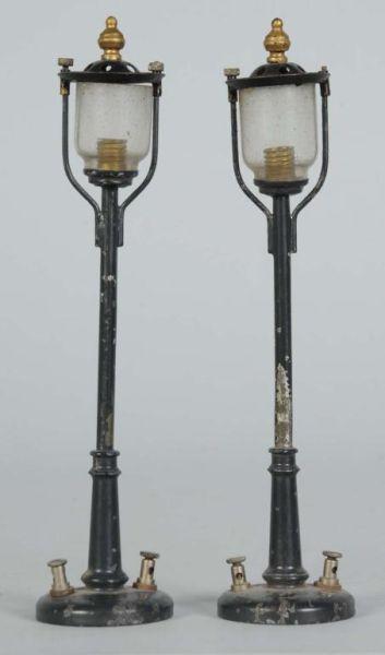 Appraisal: Pair of Bing German Gas Lampposts Description Pre-war Both are