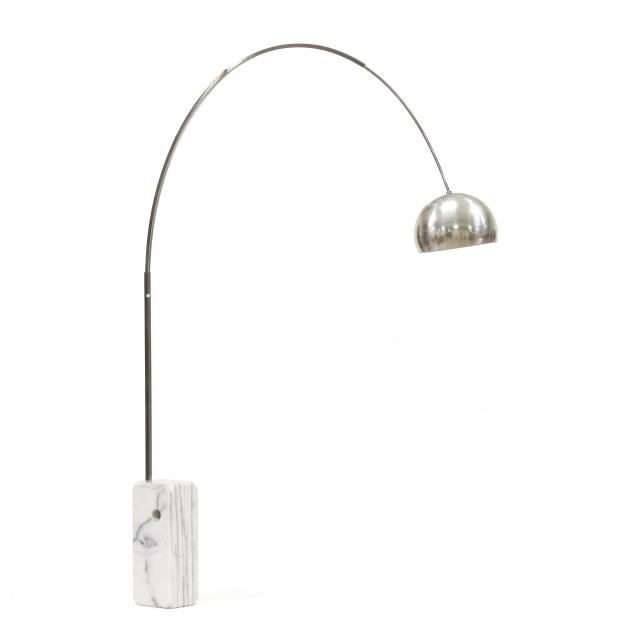 Appraisal: PIER ACHILLE CASTIGLIONI ARCO FLOOR LAMP Flos designed adjustable length